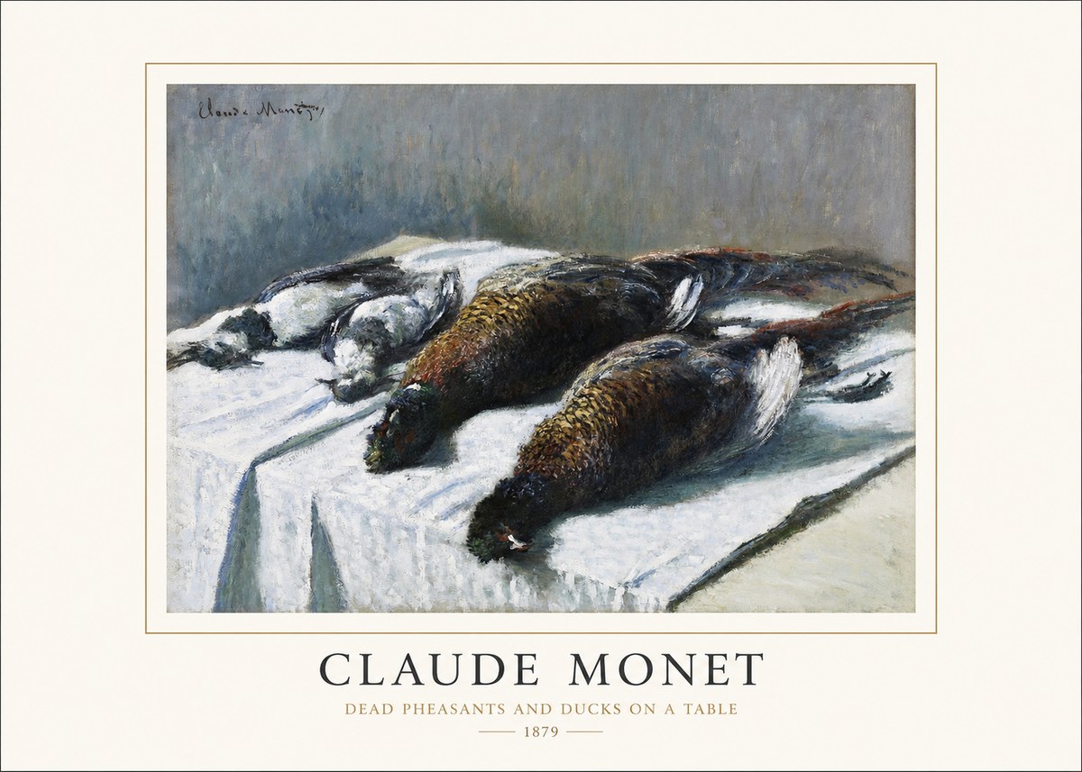 Monet Dead Pheasants and Ducks on a Table No1 - Plakat