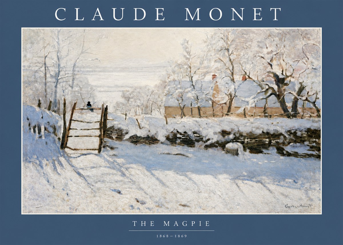 Monet The Magpie No2 - Plakat