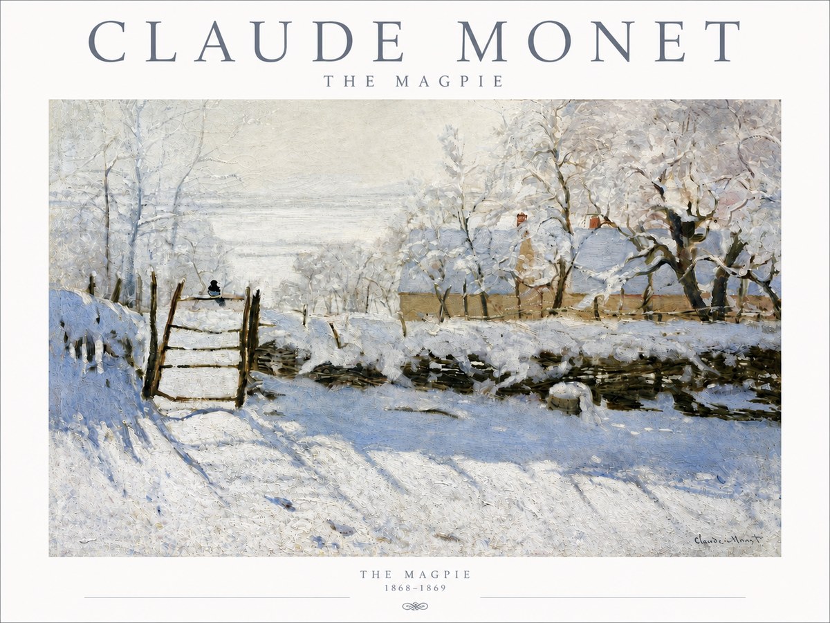 Monet The Magpie No3 - Plakat