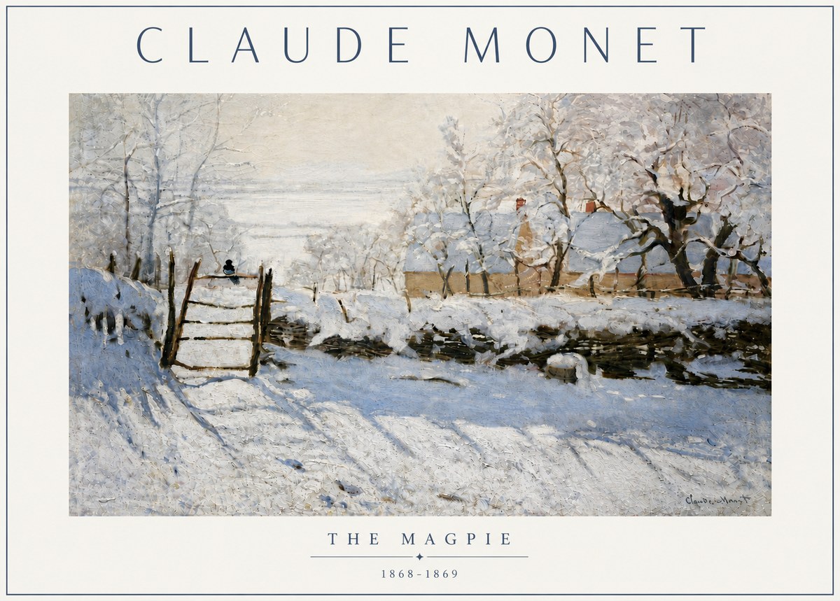 Monet The Magpie No5 - Plakat