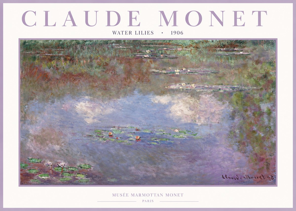 Monet Water Lilies VI No2 - Plakat