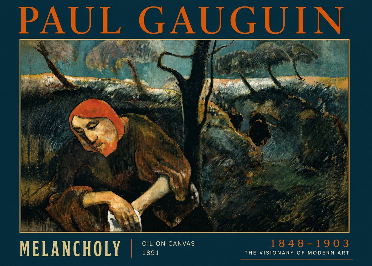 Paul Gauguin Melancholy No6 - Plakat