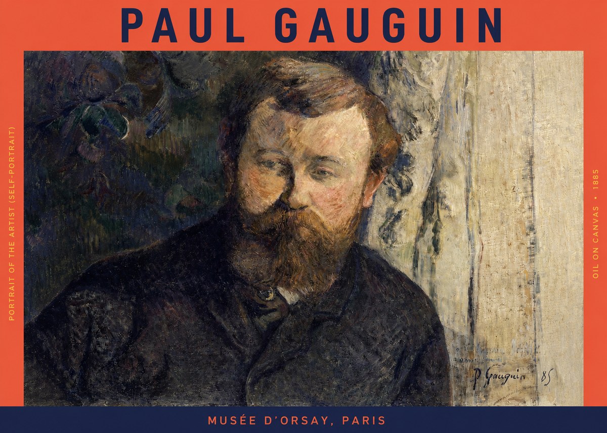 Paul Gauguin Portrait of the Artist (Self-portrait) No2 - Plakat