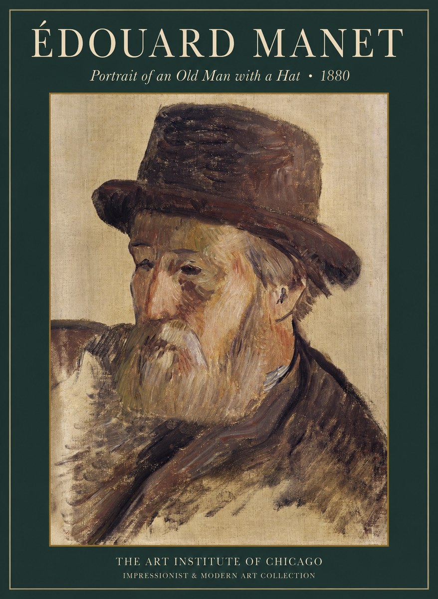 Édouard Manet Portrait of an Old Man with a Beard No5 - Plakat