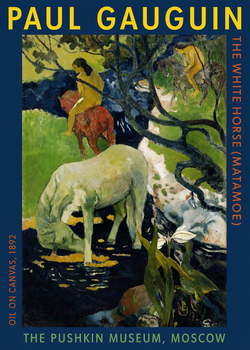 Paul Gauguin The Siamese (Tehura and Noa Noa) No5 - Plakat