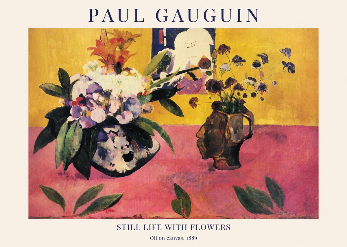 Paul Gauguin Still Life with Flowers No1 - Plakat