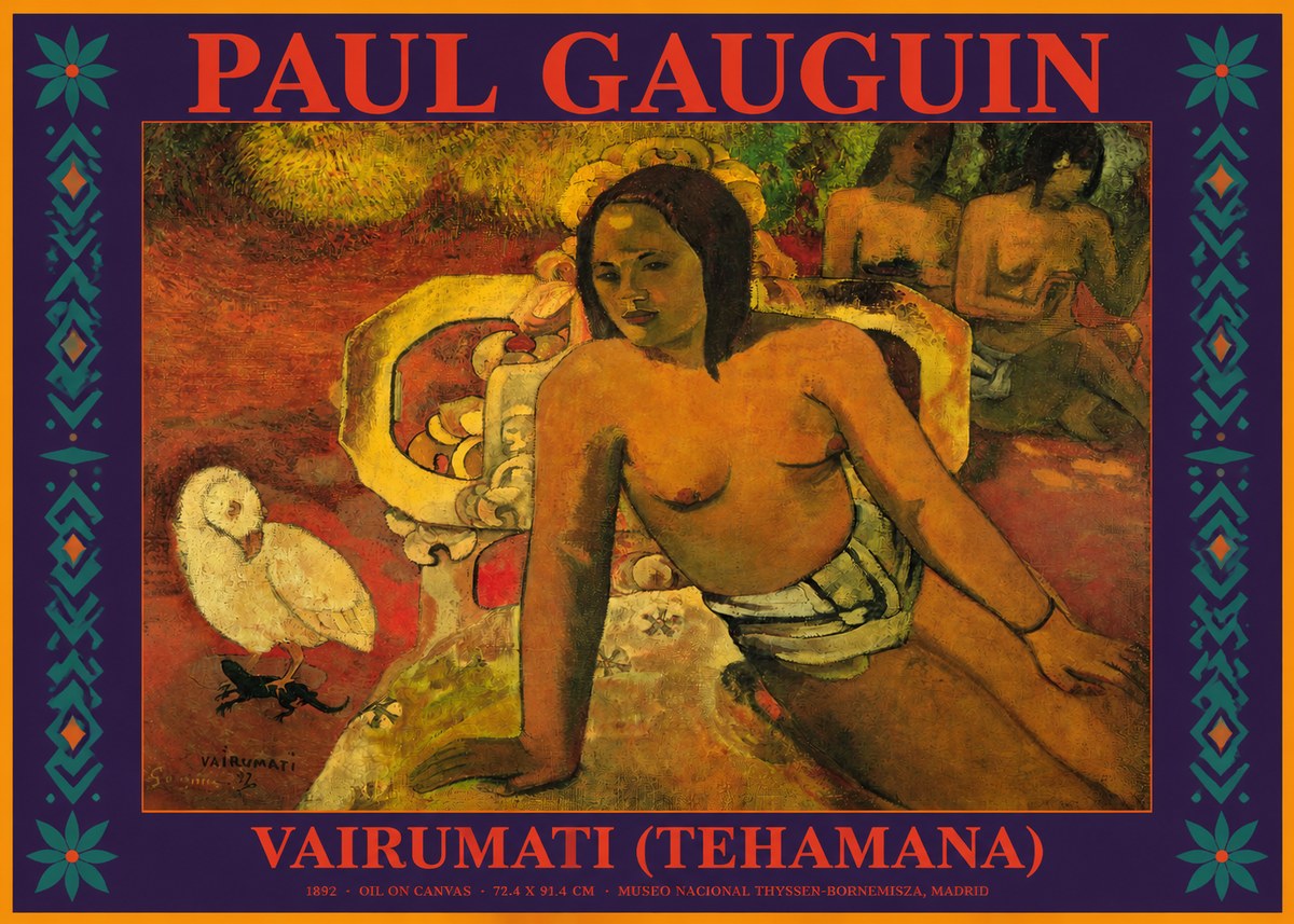 Paul Gauguin Vairumati (Tehamana) No2 - Plakat