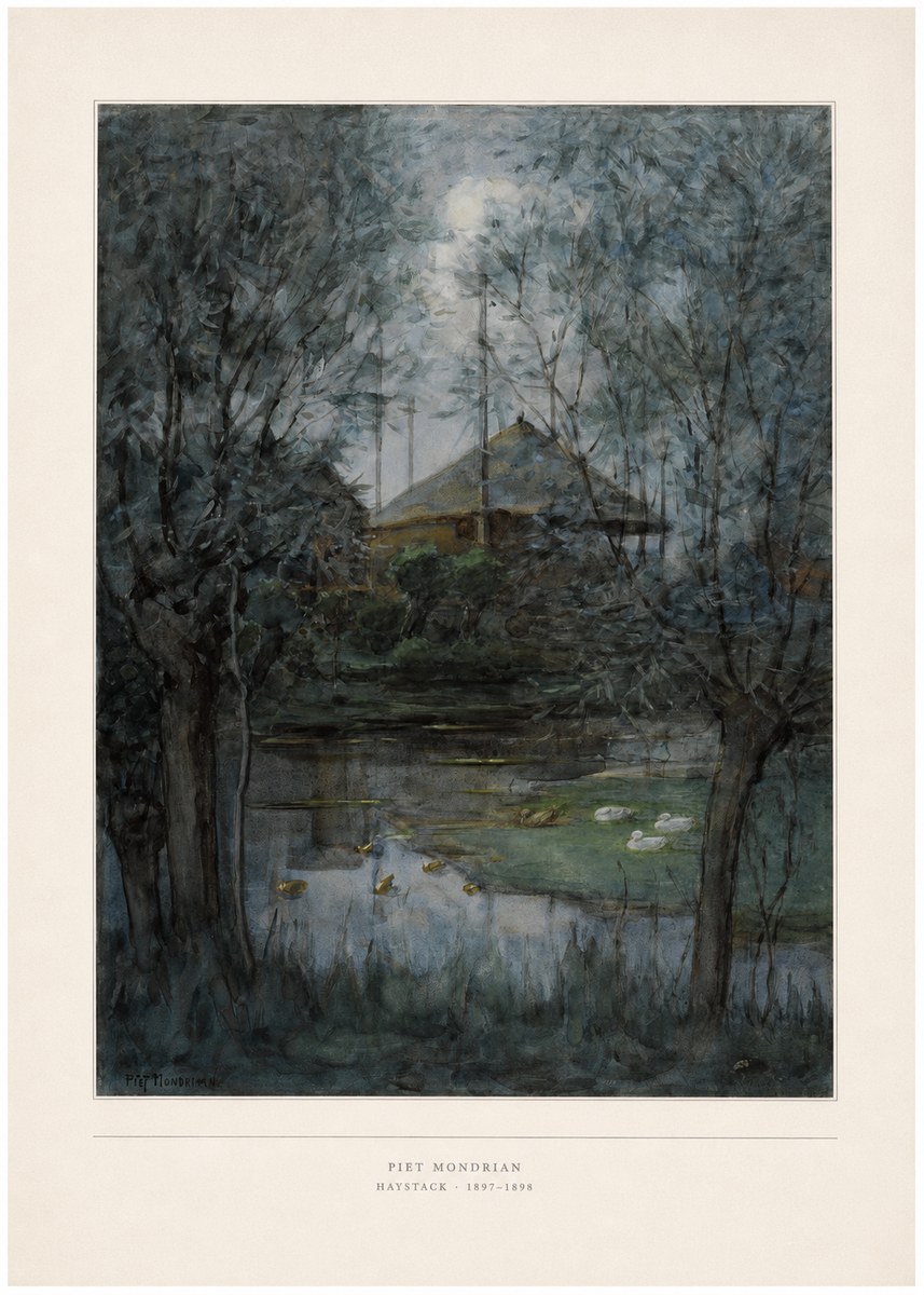 Piet Mondrian Haystack No4 - Plakat