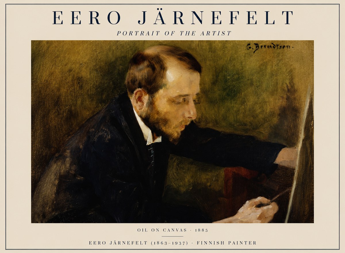 Eero Järnefelt Portrait of the Artist No1 - Plakat