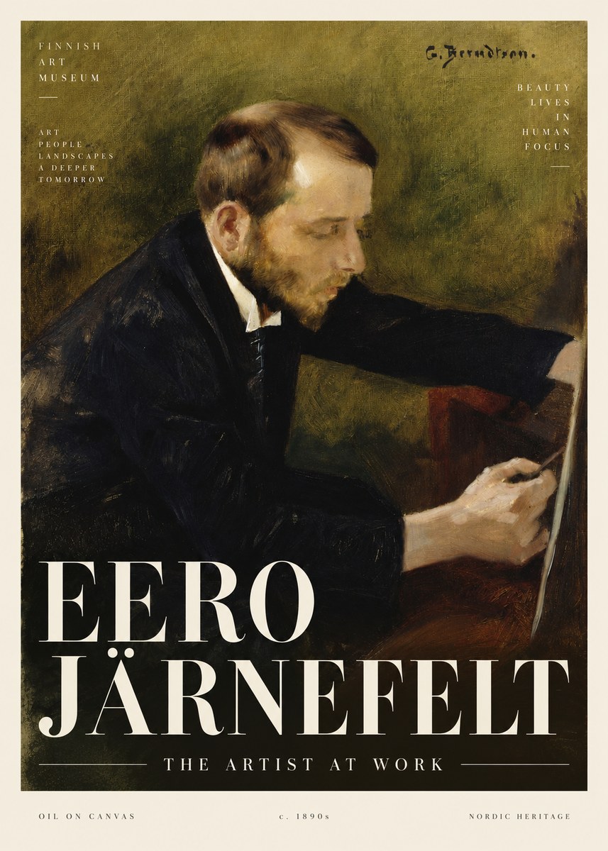 Eero Järnefelt Portrait of the Artist No4 - Plakat