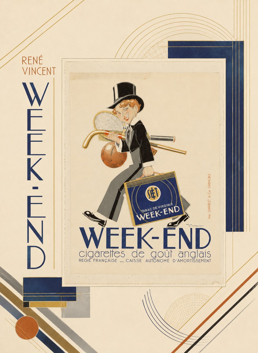René Vincent Week-end No3 - Plakat