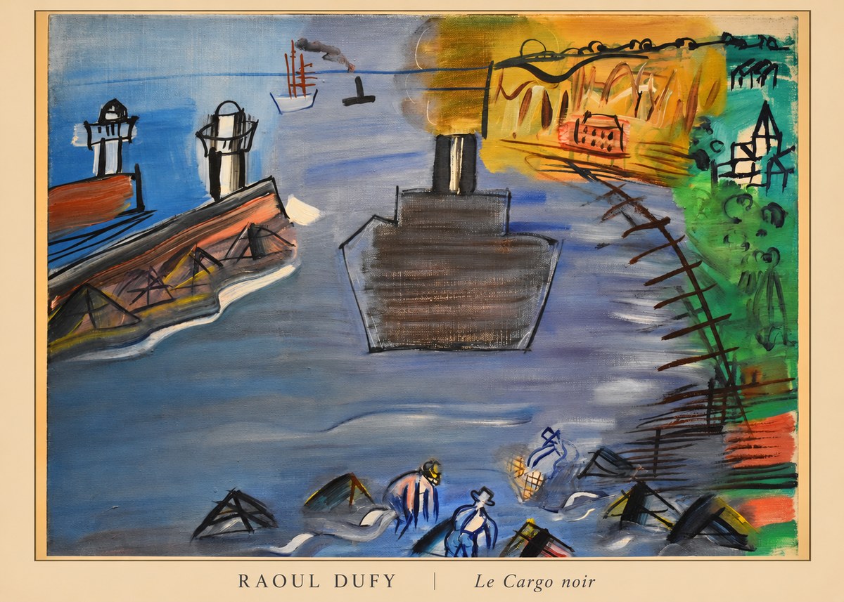 Raoul Dufy Le Cargo Noir No6 - Plakat