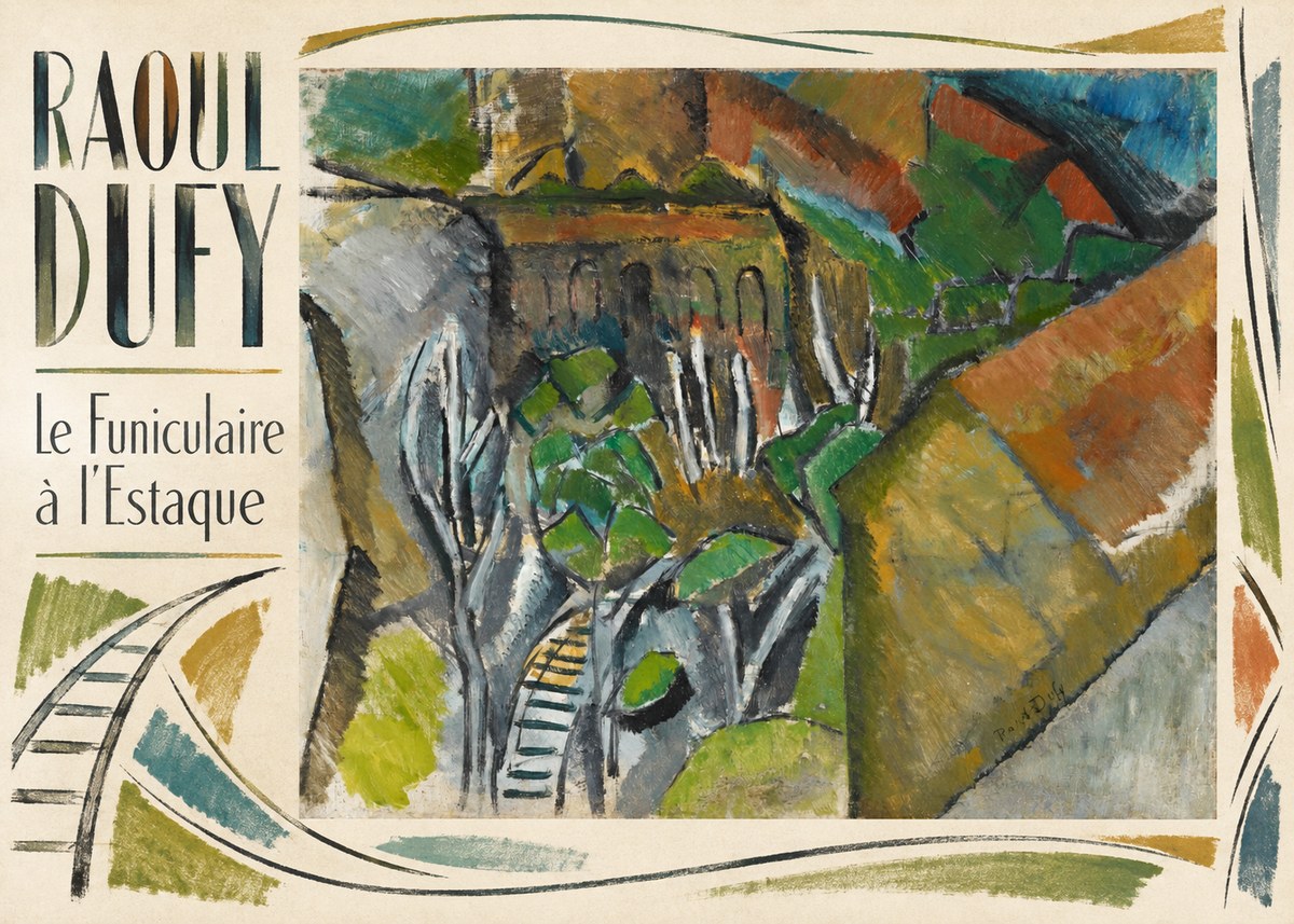 Raoul Dufy Le Funiculaire À L'estaque No3 - Plakat