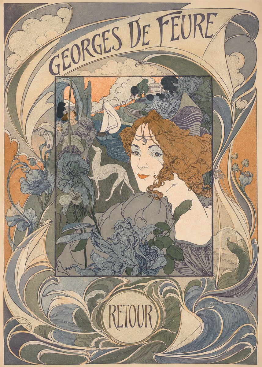 Georges de Feure Retour No6 - Plakat