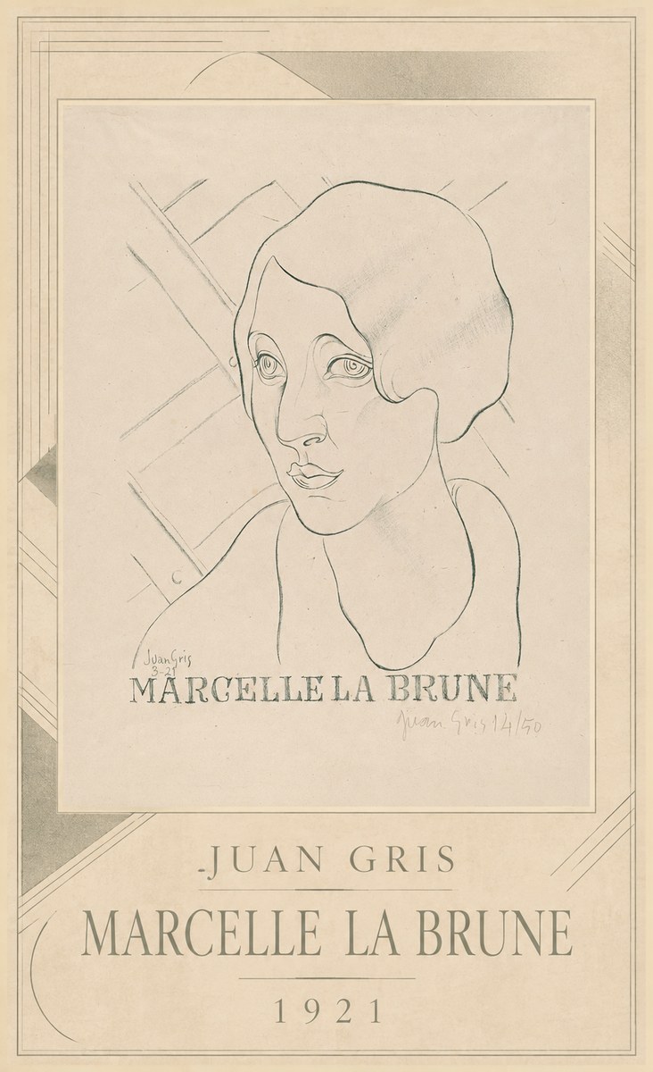 Juan Gris Marcelle La Brune II No3 - Plakat