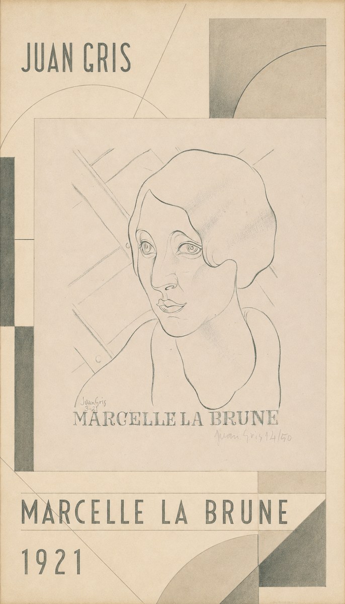 Juan Gris Marcelle La Brune II No4 - Plakat