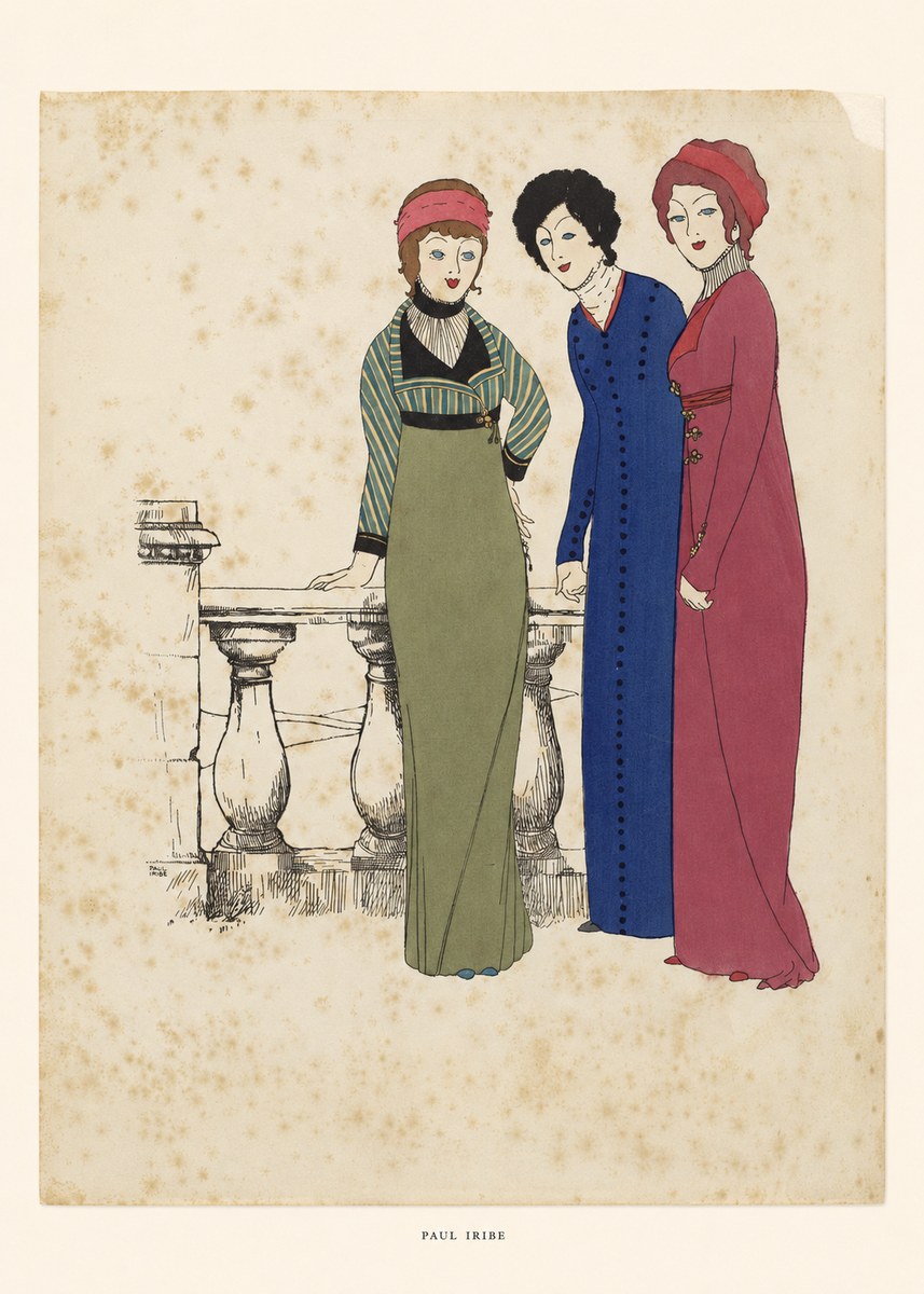 Paul Iribe Fashionable Ladies No6 - Plakat
