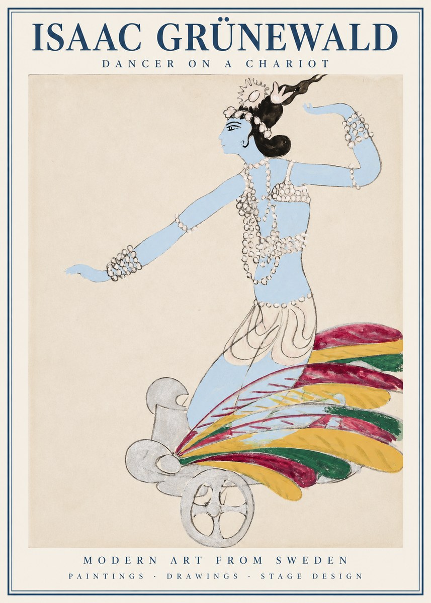 Isaac Grünewald Dancer on a Chariot No1 - Plakat