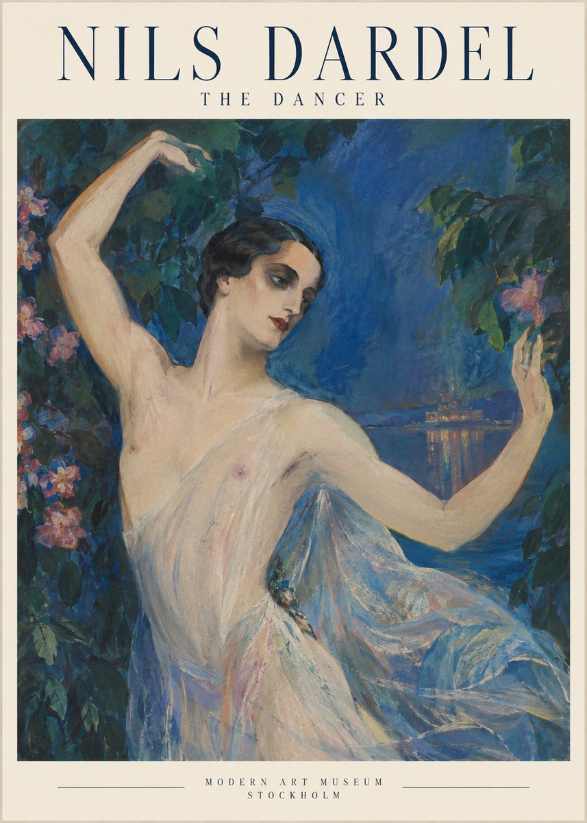 Nils Dardel The Dancer No1 - Plakat