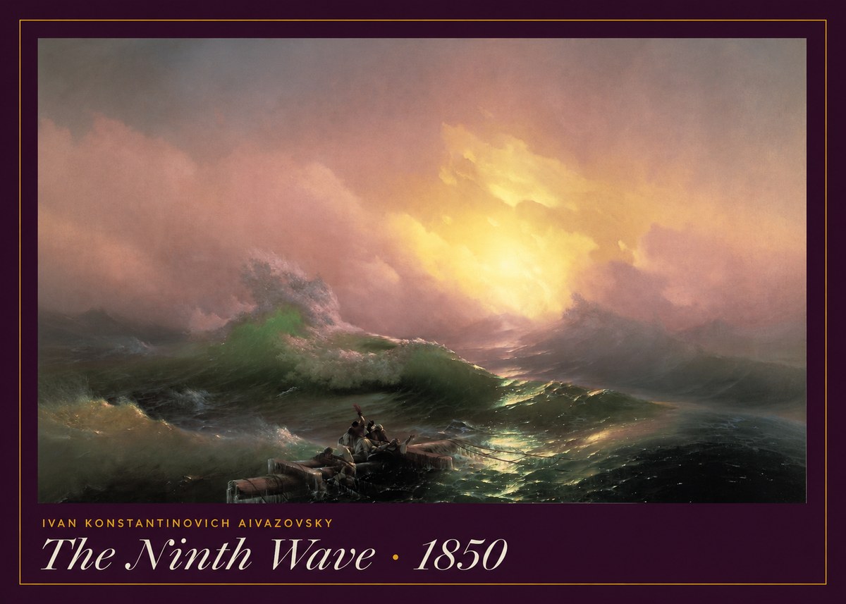 Ivan Konstantinovich Aivazovsky The Ninth Wave II No6 - Plakat