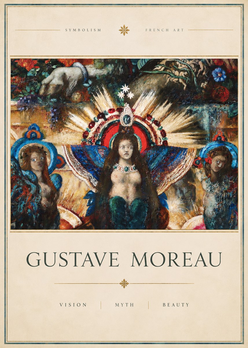Gustave Moreau L'apparition I No3 - Plakat