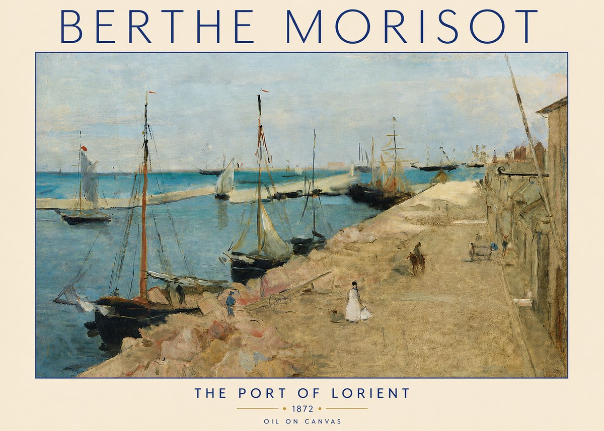 Berthe Morisot The Port of Lorient No4 - Plakat