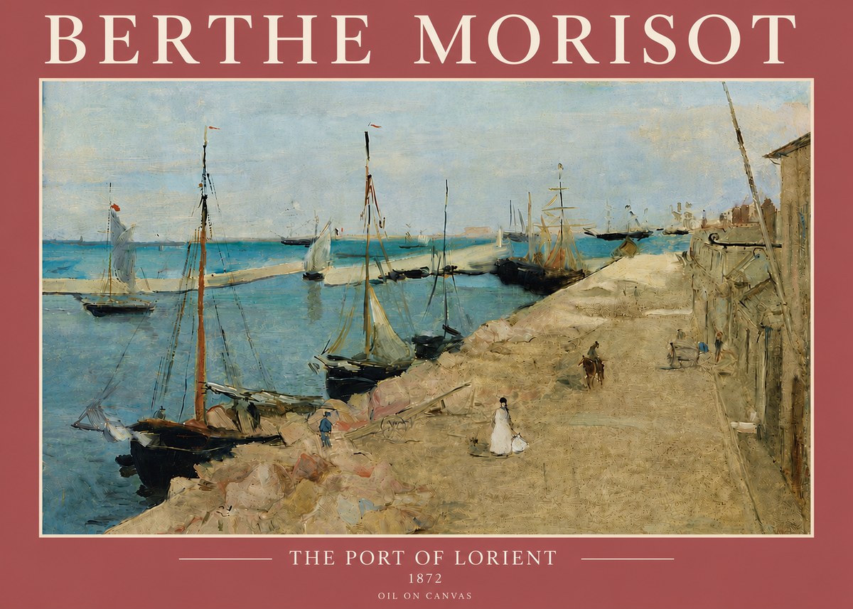 Berthe Morisot The Port of Lorient No5 - Plakat