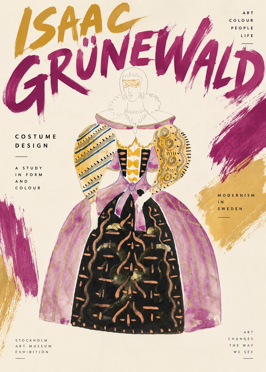 Isaac Grünewald Costume Design V No2 - Plakat