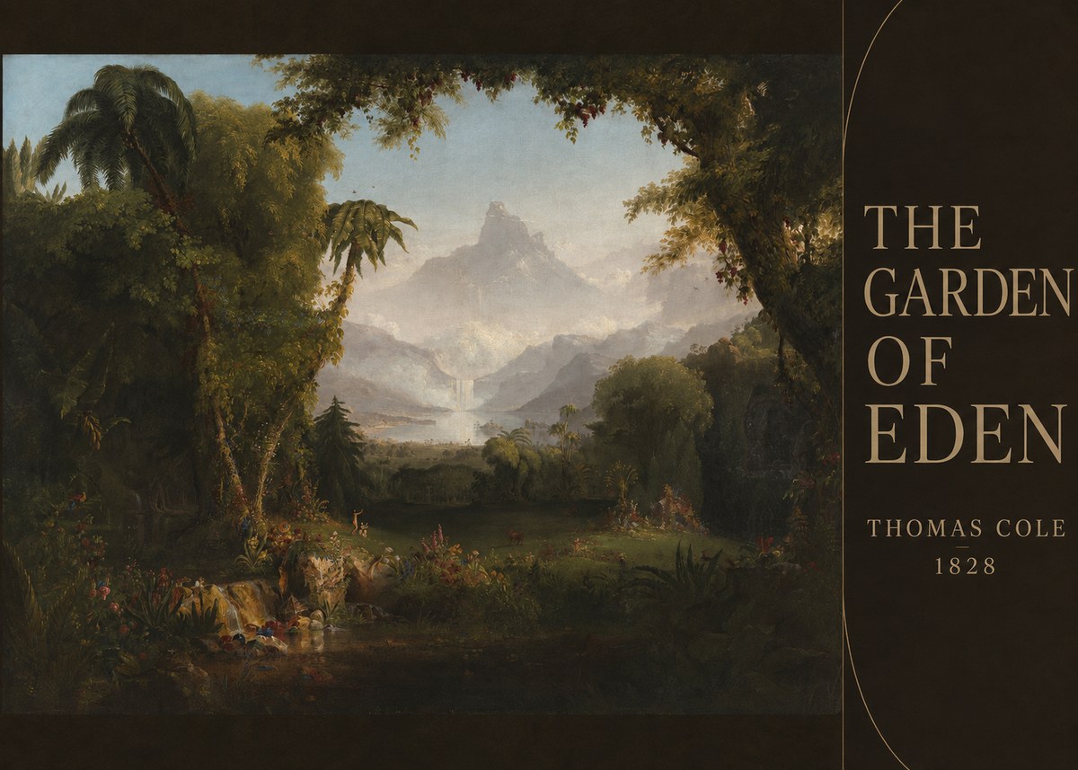 Thomas Cole The Garden of Eden I No4 - Plakat