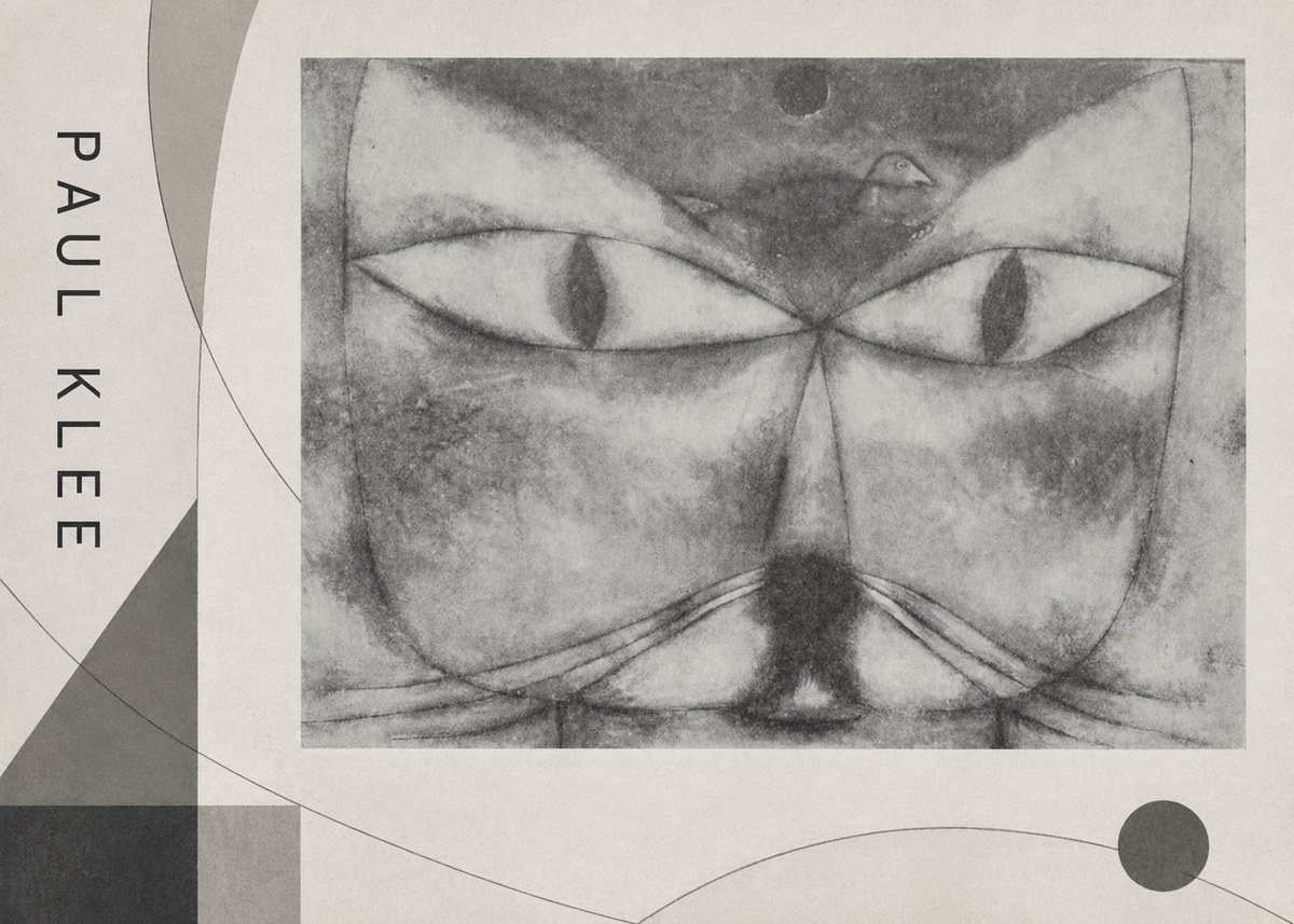 Paul Klee Cat and Bird No2 - Plakat