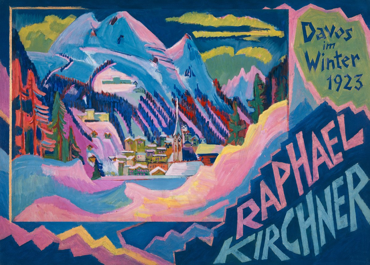 Raphael Kirchner Davos Im Winter No5 - Plakat
