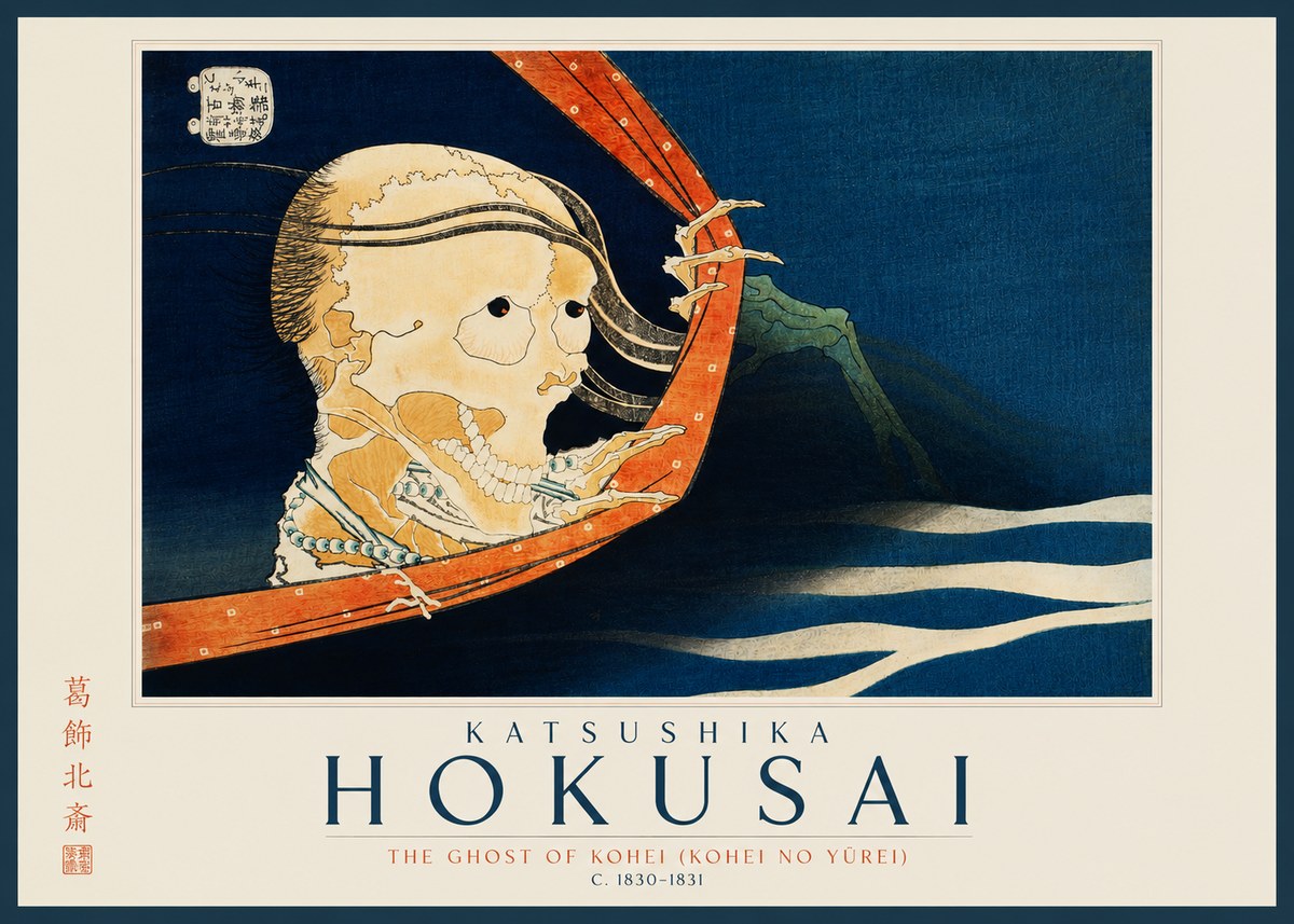 Katsushika Hokusai The Ghost of Kohei (Kohei No Yūrei) No2 - Plakat