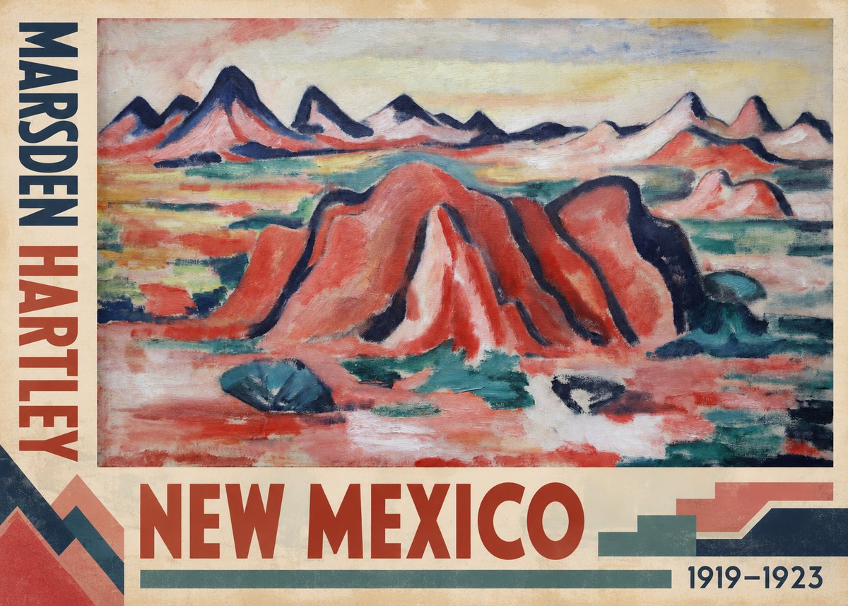 Marsden Hartley New Mexico No2 - Plakat