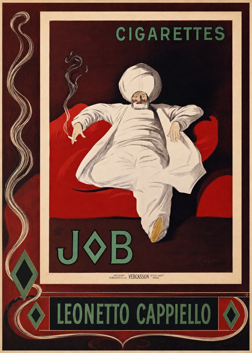 Leonetto Cappiello Job Cigarettes No2 - Plakat