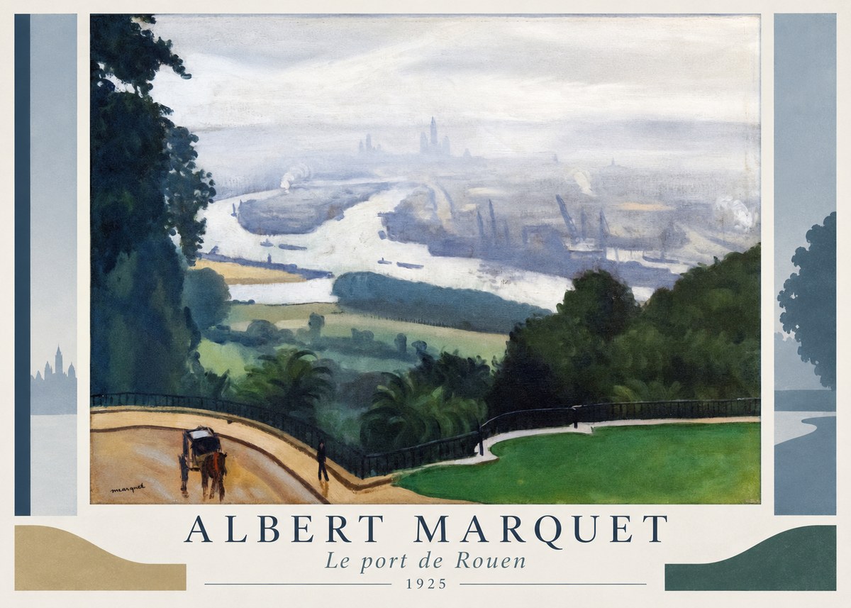 Albert Marquet Le Port De Rouen No1 - Plakat