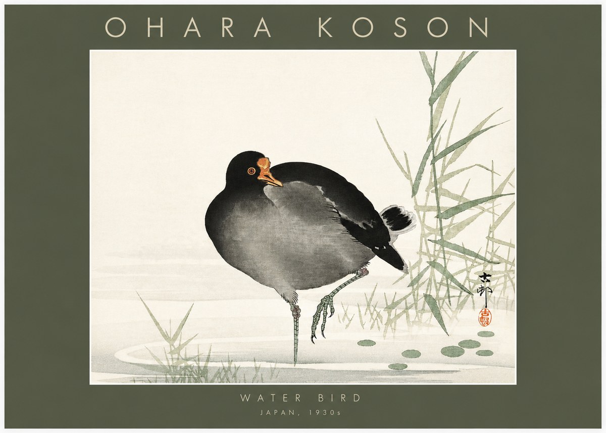 Ohara Koson Water Bird No2 - Plakat