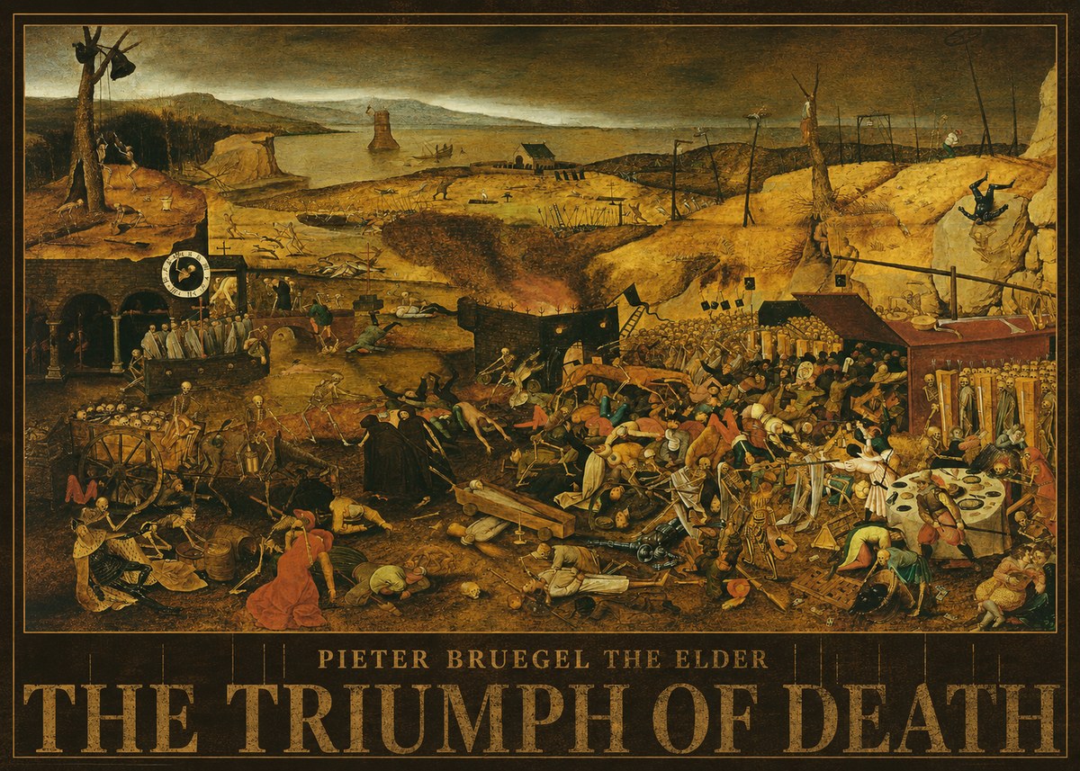 Pieter Bruegel The Triumph of Death I No5 - Plakat