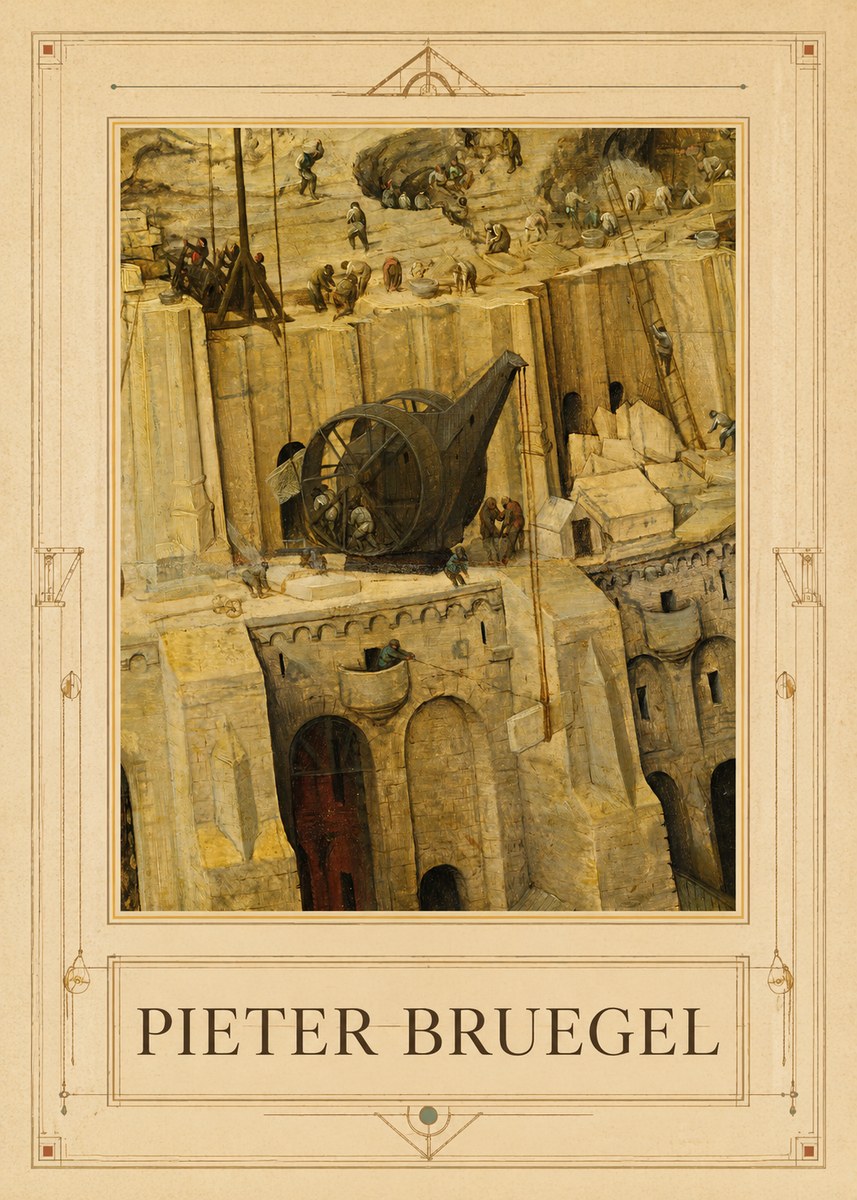 Pieter Bruegel The Tower of Babel VII No1 - Plakat