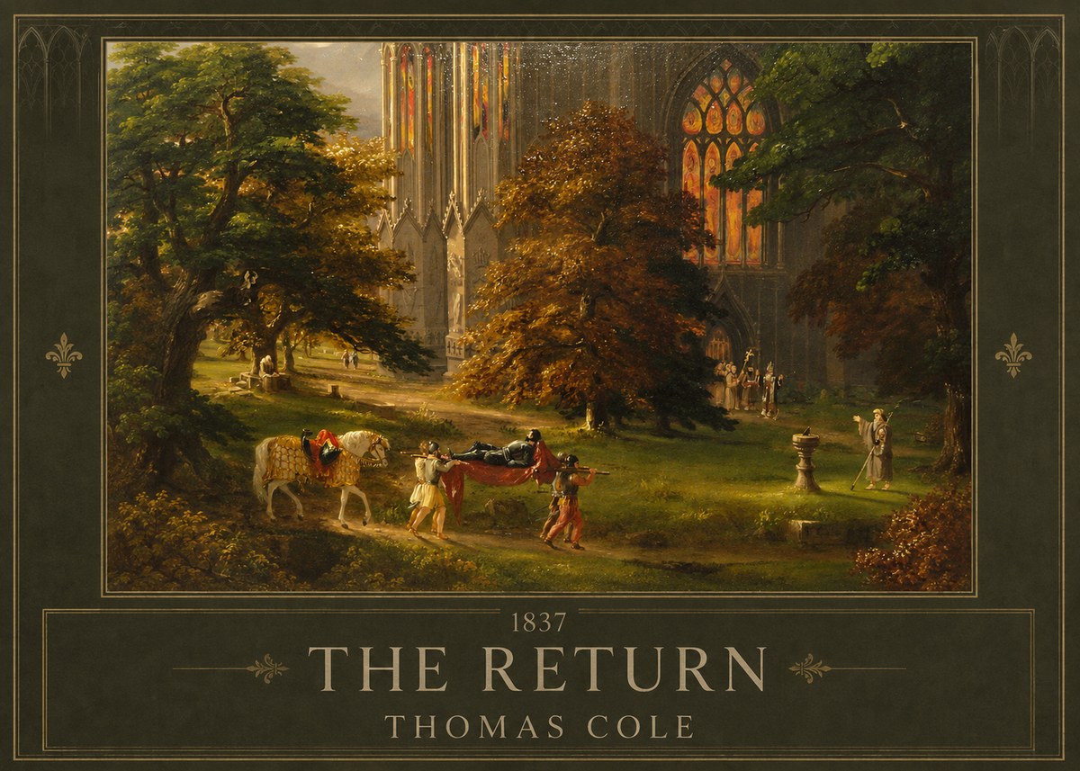 Thomas Cole The Return II No1 - Plakat