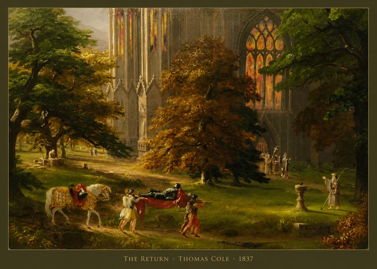Thomas Cole The Return II No5 - Plakat