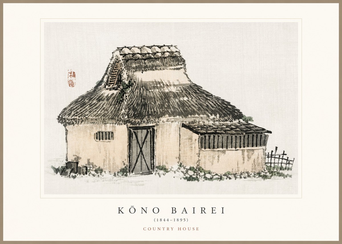 Kōno Bairei Country House No1 - Plakat