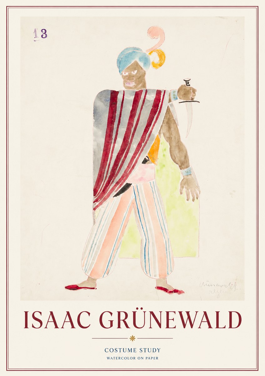 Isaac Grünewald Costume Study III No1 - Plakat