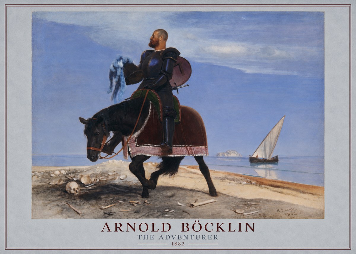 Arnold Böcklin The Adventurer No1 - Plakat