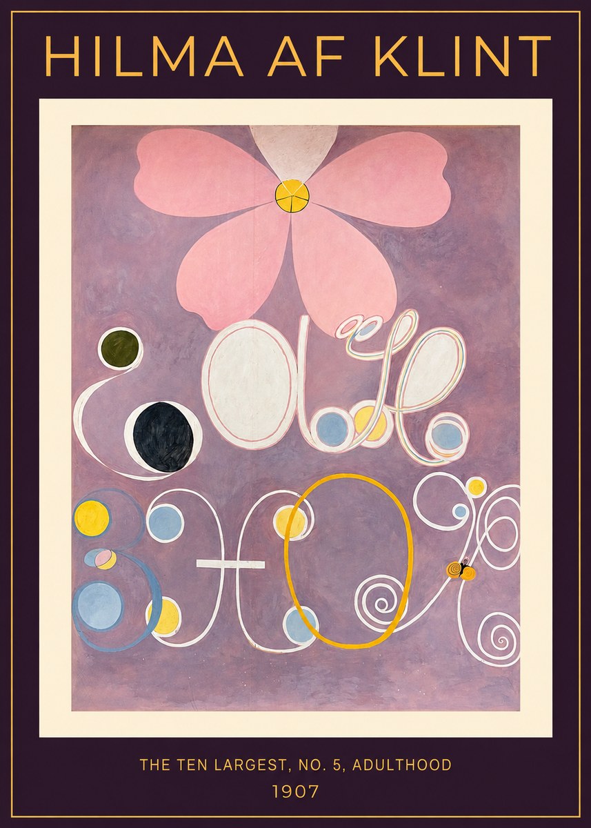 Hilma af Klint The Ten Largest, No. 5, Adulthood No2 - Plakat
