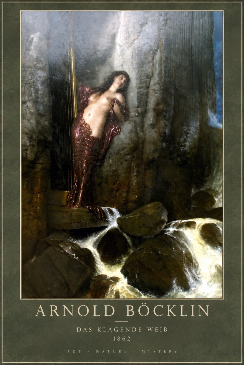 Arnold Böcklin Das Klagende Weib No5 - Plakat