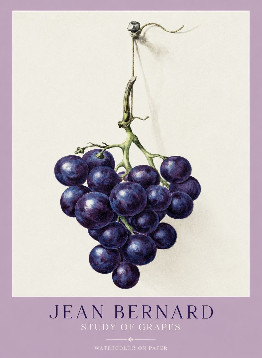 Jean Bernard Grapes No2 - Plakat