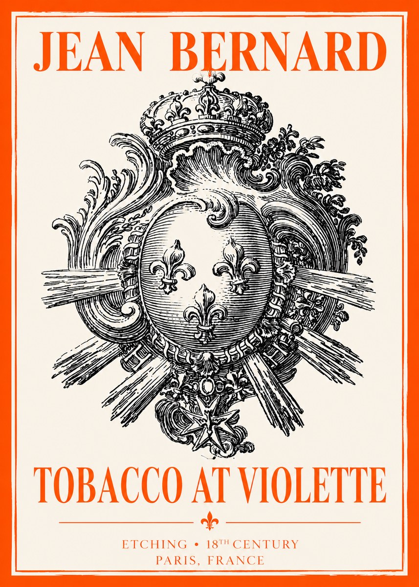 Jean Bernard Tobacco at Violette No2 - Plakat