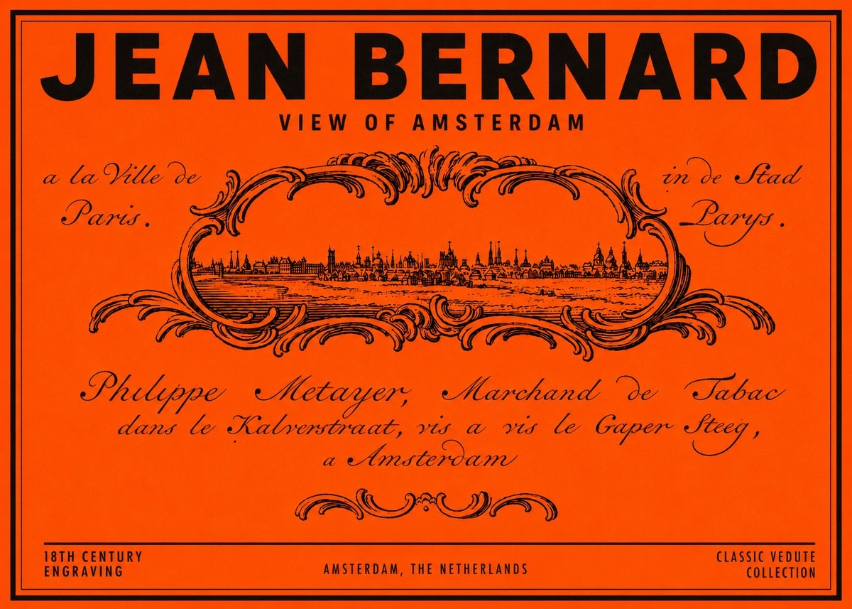 Jean Bernard A View of Paris No6 - Plakat