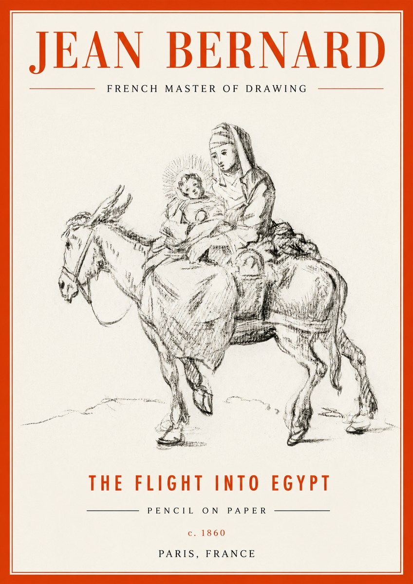 Jean Bernard The Flight into Egypt No2 - Plakat