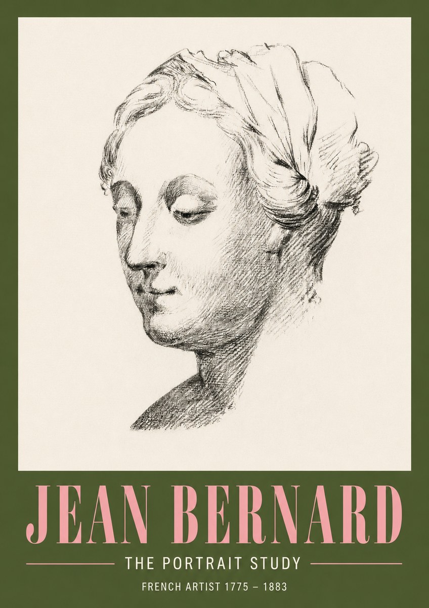 Jean Bernard Study of a Woman No4 - Plakat